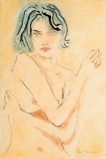 Original Figurative Nude Paintings by Marcel Garbi
