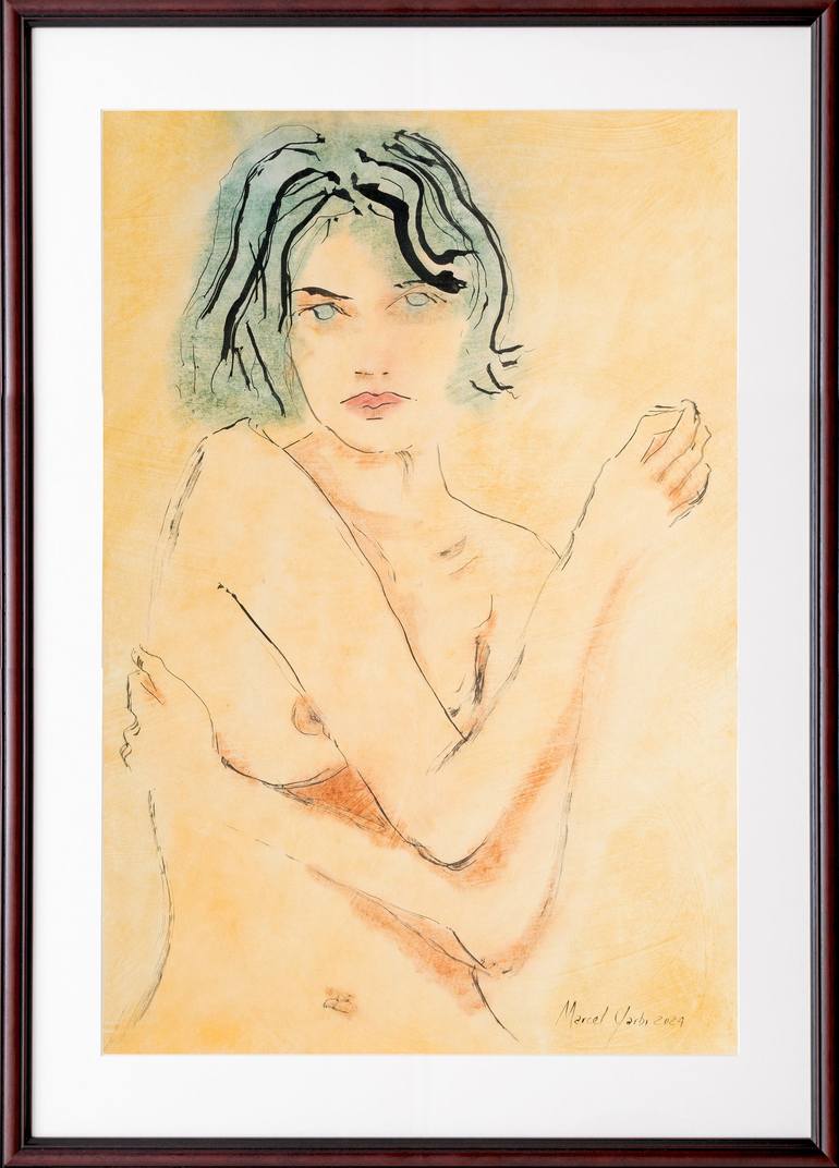 Original Figurative Nude Painting by Marcel Garbi