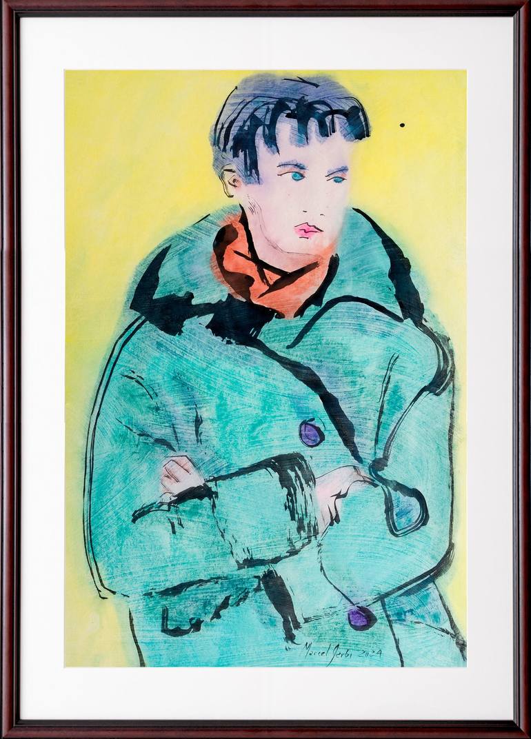 Original Figurative Men Painting by Marcel Garbi