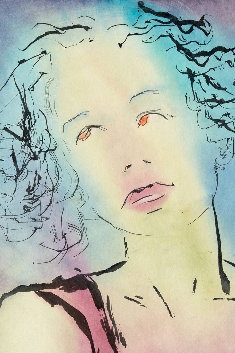 Original Figurative Women Painting by Marcel Garbi