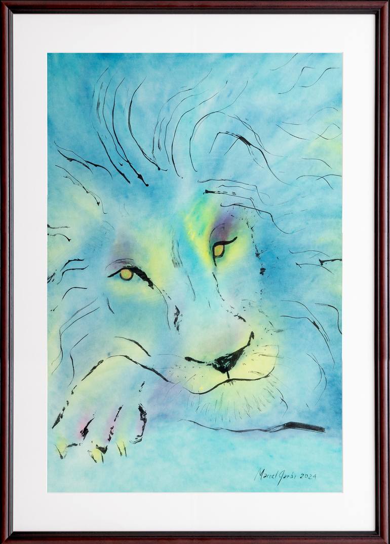 Original Figurative Animal Painting by Marcel Garbi