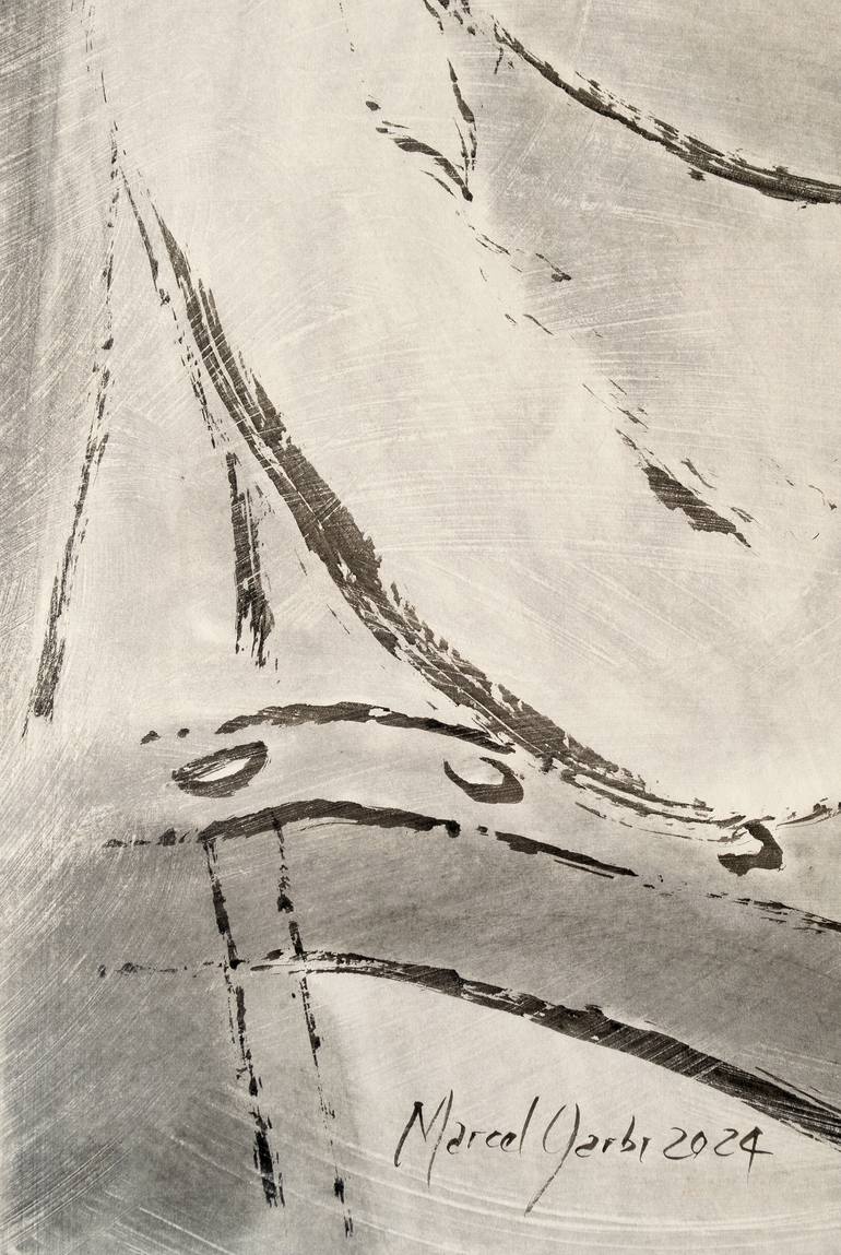 Original Expressionism Women Drawing by Marcel Garbi