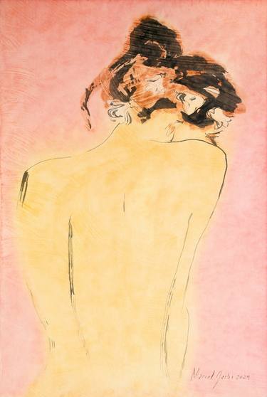 Original Figurative Nude Paintings by Marcel Garbi