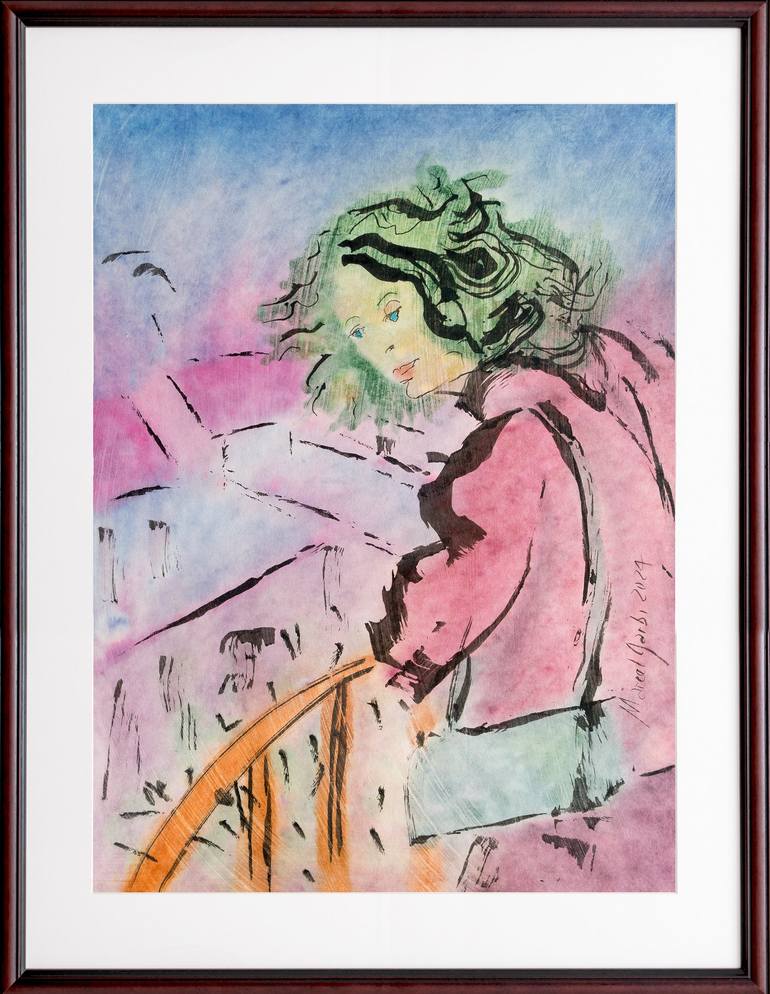 Original Figurative Women Painting by Marcel Garbi