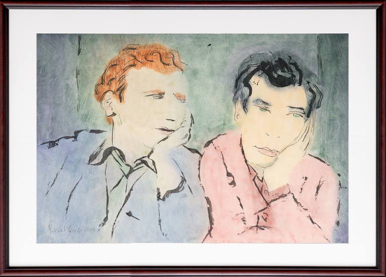 Original Figurative Men Painting by Marcel Garbi