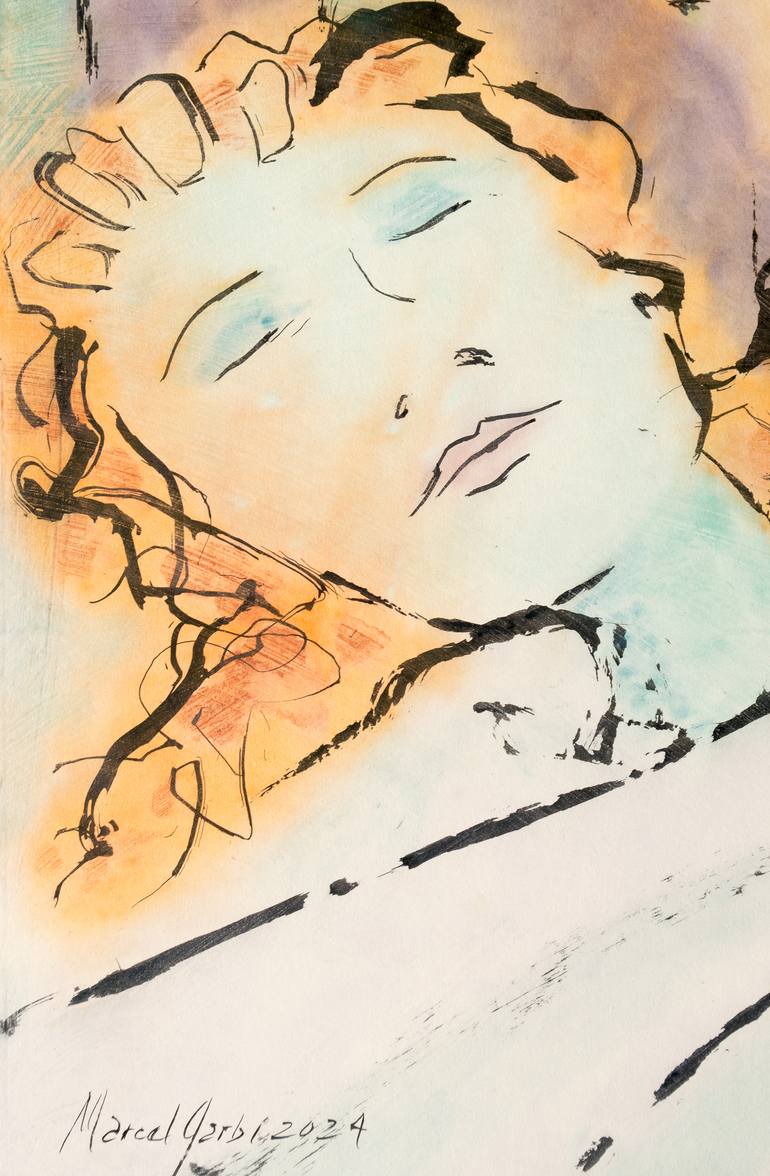 Original Figurative Health & Beauty Painting by Marcel Garbi