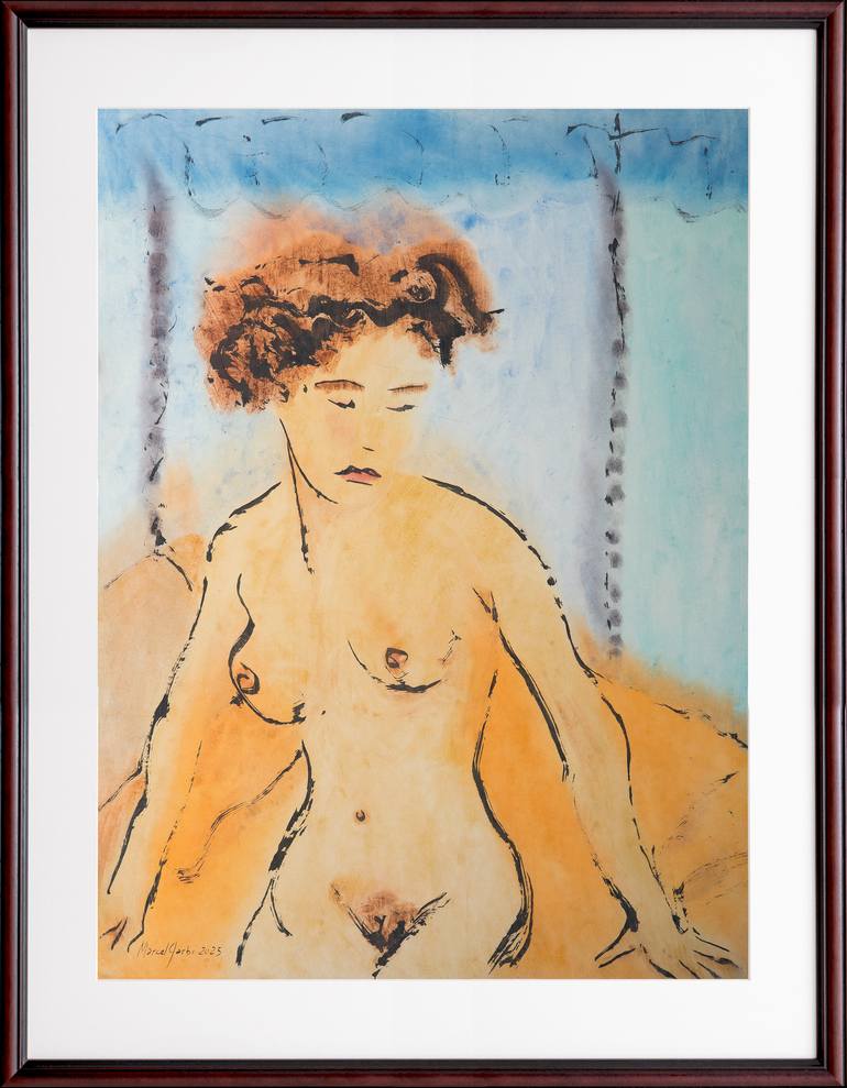 Original Figurative Nude Painting by Marcel Garbi