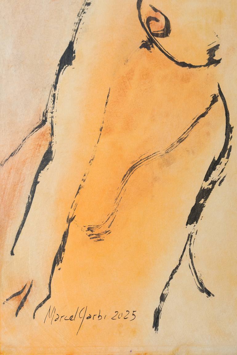 Original Figurative Nude Painting by Marcel Garbi