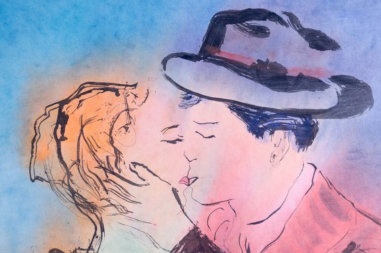 Original Figurative Love Painting by Marcel Garbi