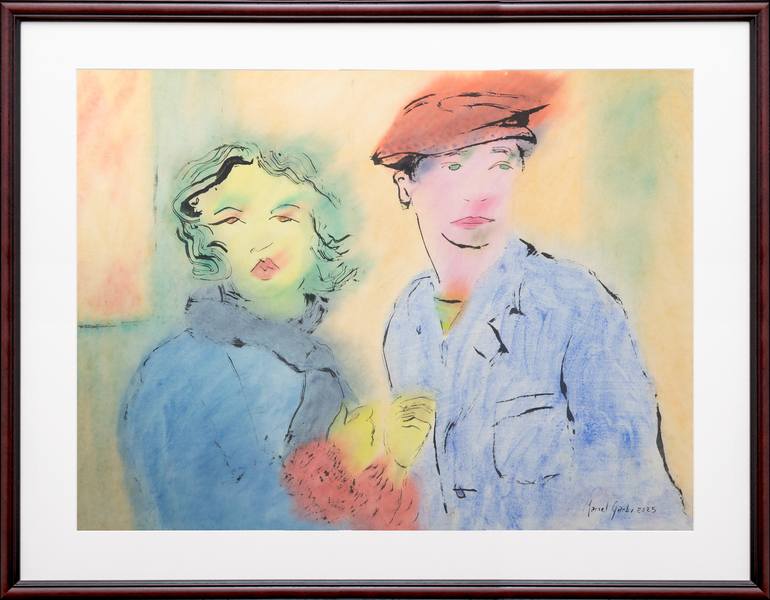 Original Figurative Love Painting by Marcel Garbi