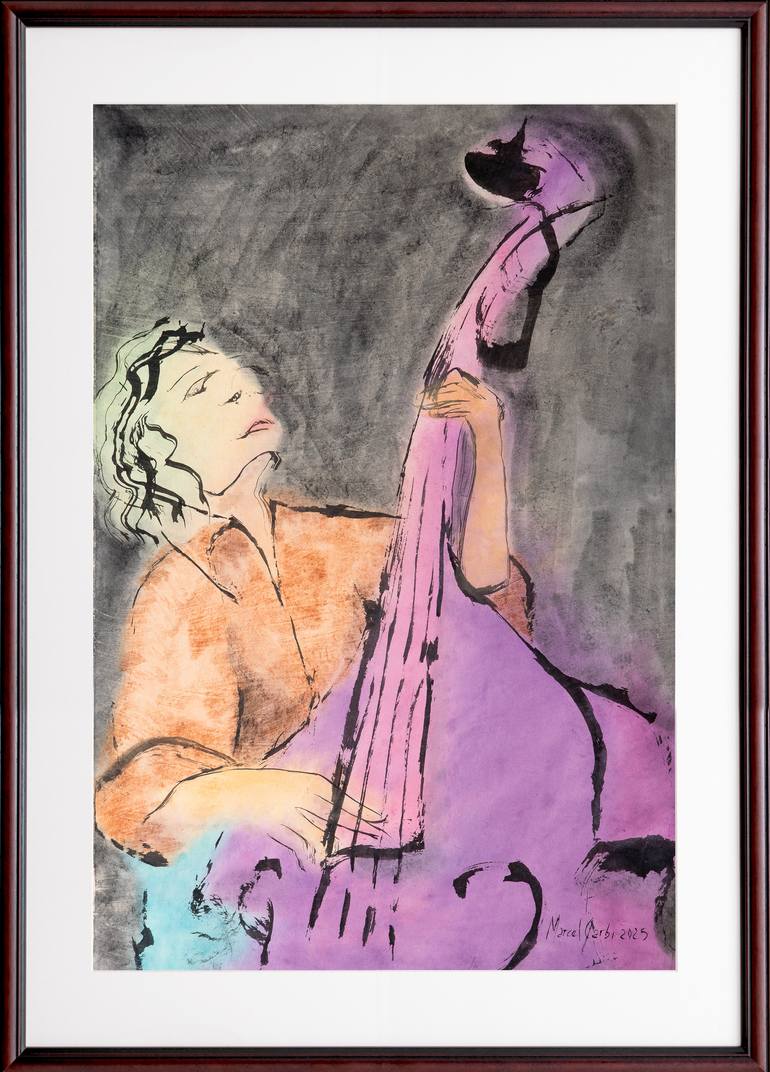 Original Figurative Music Painting by Marcel Garbi