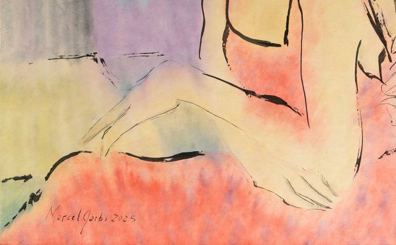 Original Figurative Women Painting by Marcel Garbi