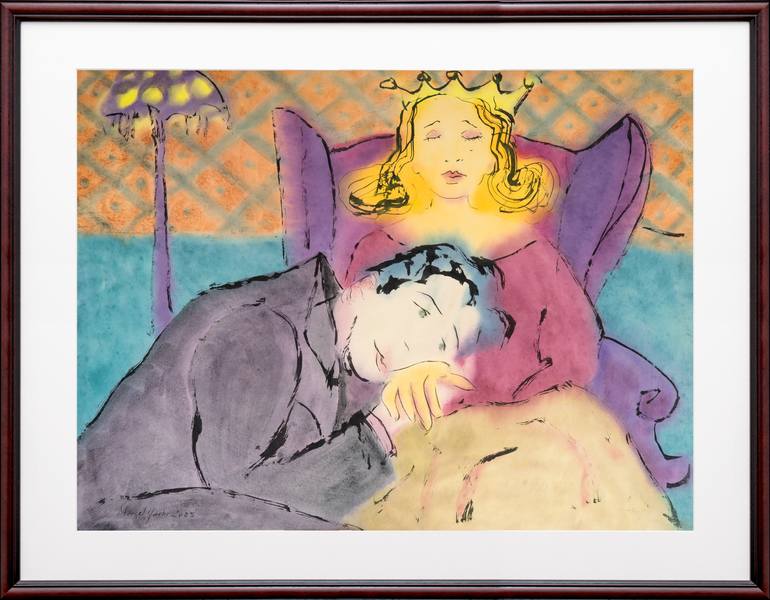 Original Figurative Love Painting by Marcel Garbi
