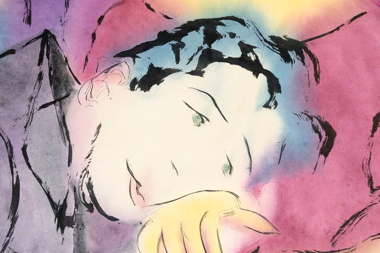 Original Figurative Love Painting by Marcel Garbi