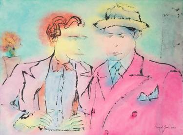 Original Figurative Cinema Painting by Marcel Garbi