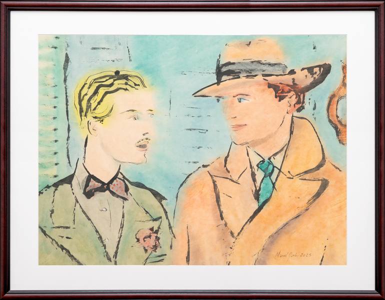 Original Figurative Men Painting by Marcel Garbi