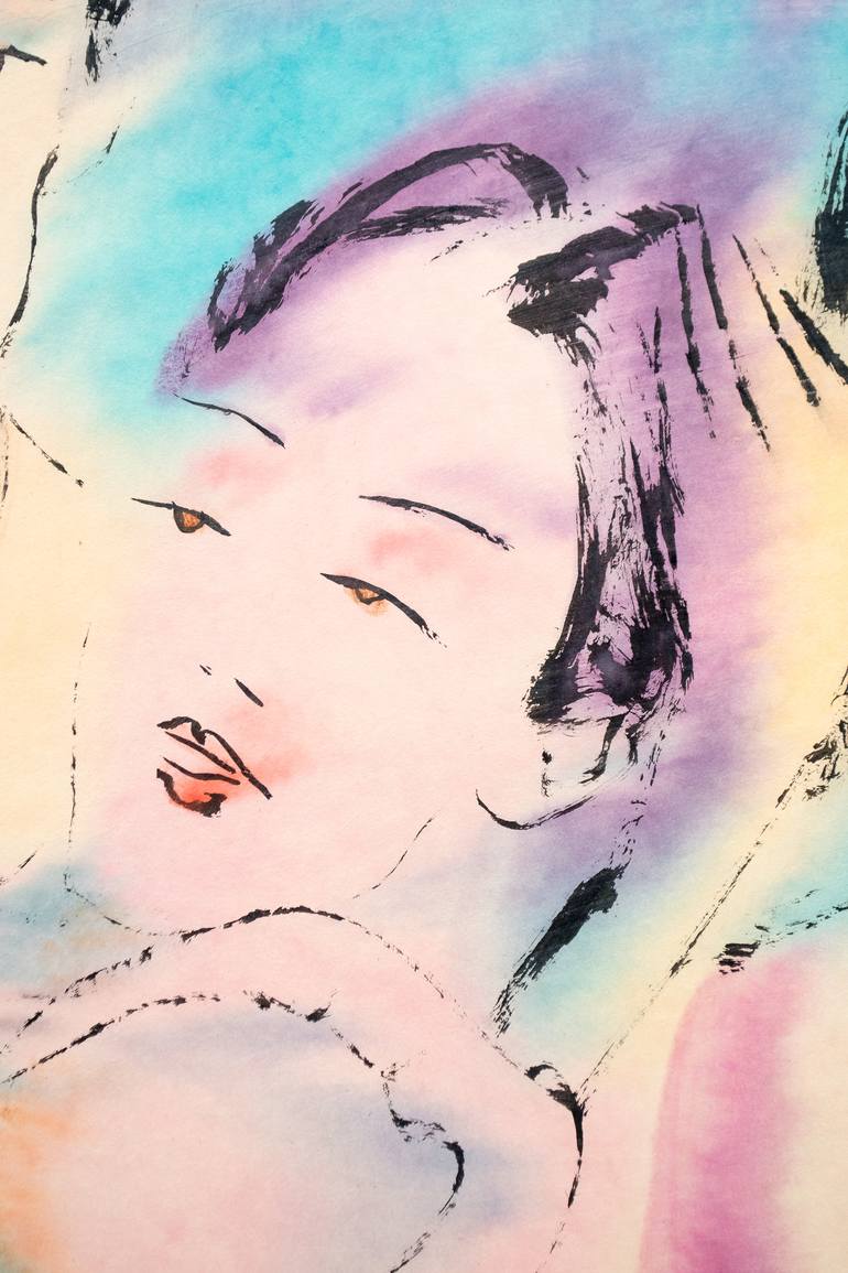 Original Figurative Women Painting by Marcel Garbi