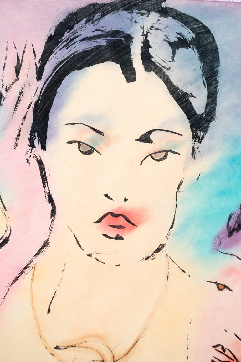 Original Figurative Women Painting by Marcel Garbi