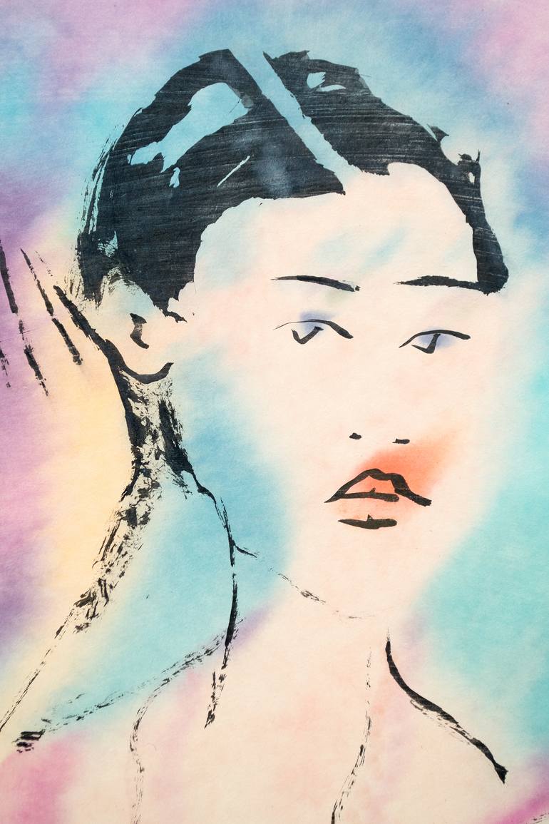Original Figurative Women Painting by Marcel Garbi
