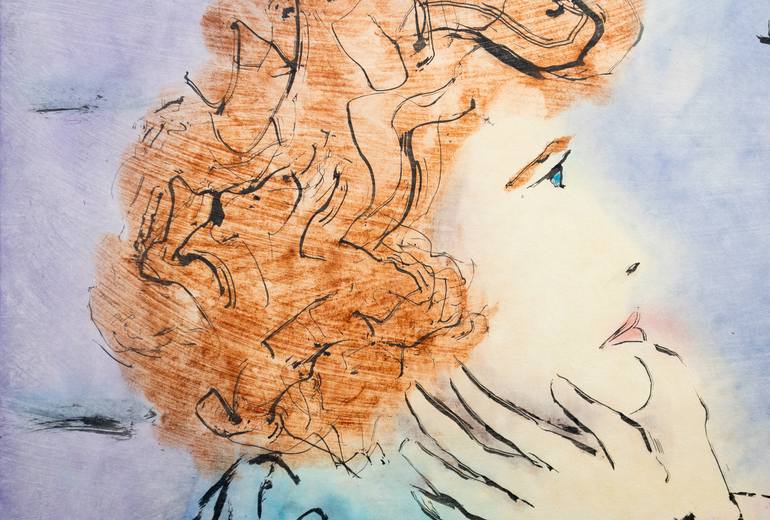 Original Figurative Women Painting by Marcel Garbi