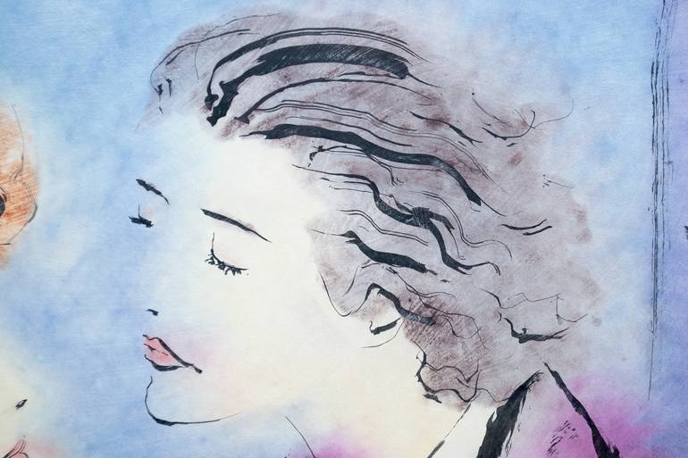 Original Figurative Women Painting by Marcel Garbi