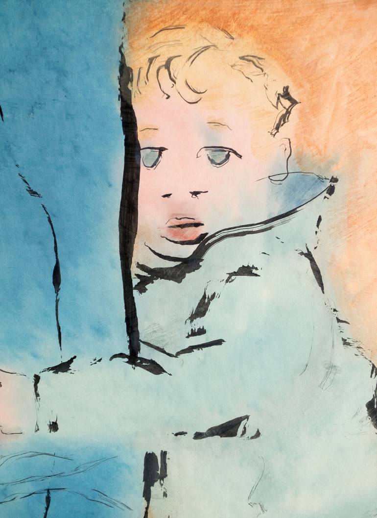 Original Figurative Children Painting by Marcel Garbi