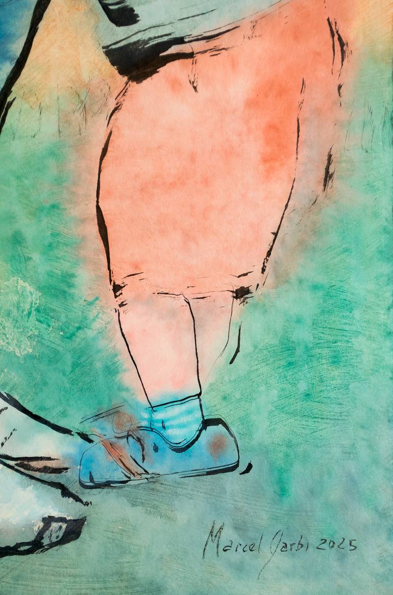 Original Figurative Children Painting by Marcel Garbi