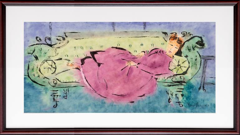 Original Figurative Women Painting by Marcel Garbi