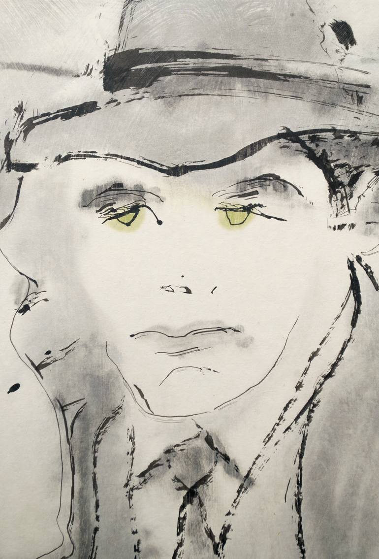 Original Figurative Men Drawing by Marcel Garbi