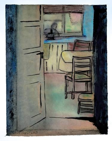 Original Interiors Paintings by Marcel Garbi