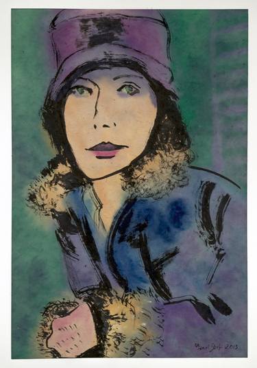 Original Fine Art Women Paintings by Marcel Garbi