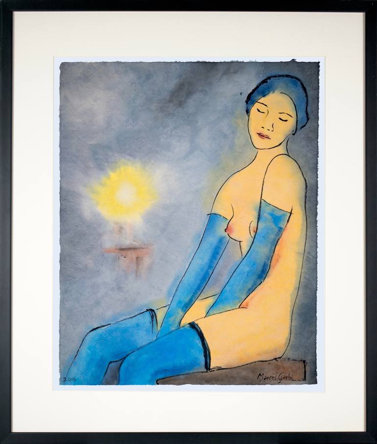 Original Modern Erotic Painting by Marcel Garbi