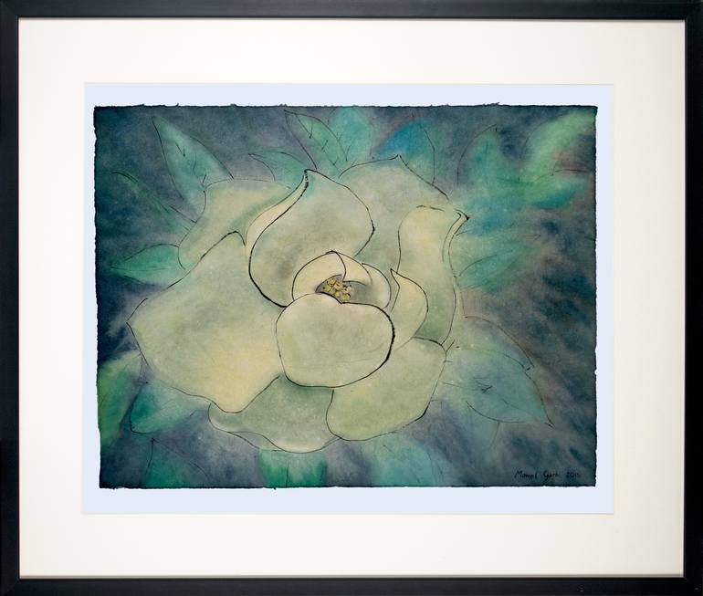 Original Modern Floral Painting by Marcel Garbi