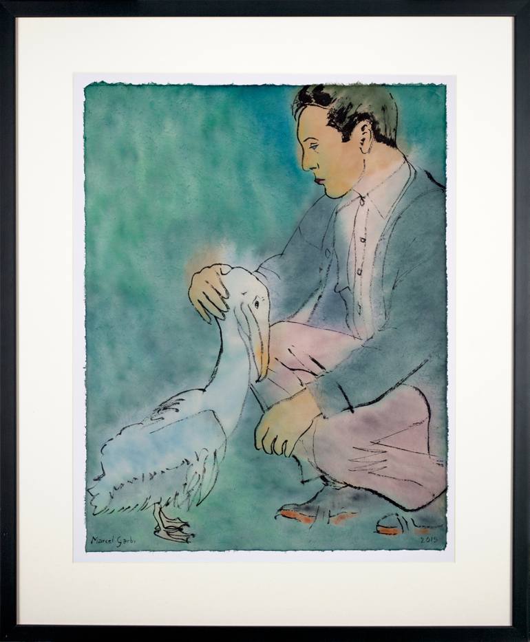 Original Illustration Animal Painting by Marcel Garbi