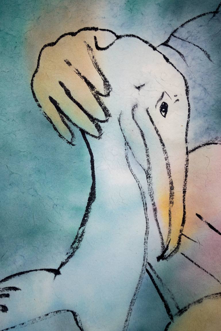 Original Illustration Animal Painting by Marcel Garbi