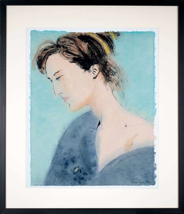 Original Portrait Painting by Marcel Garbi