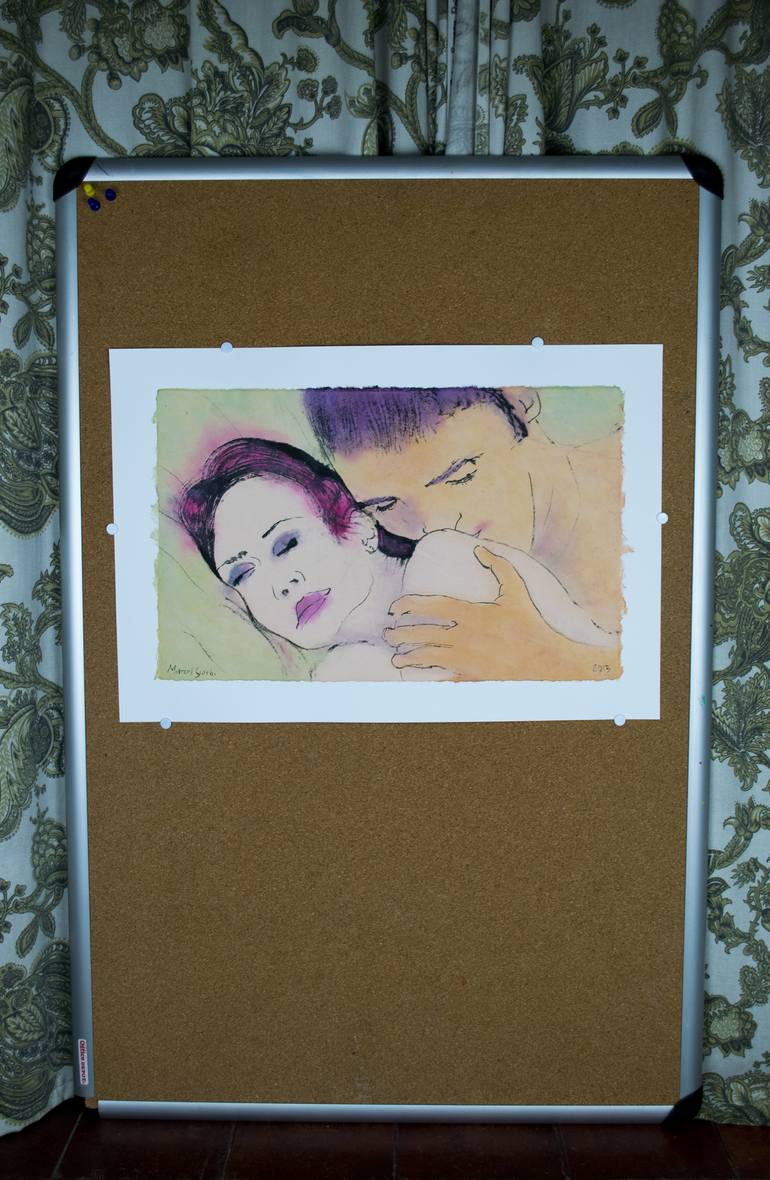 Original Figurative Love Painting by Marcel Garbi
