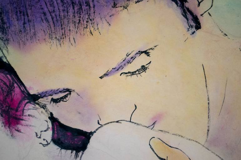 Original Figurative Love Painting by Marcel Garbi