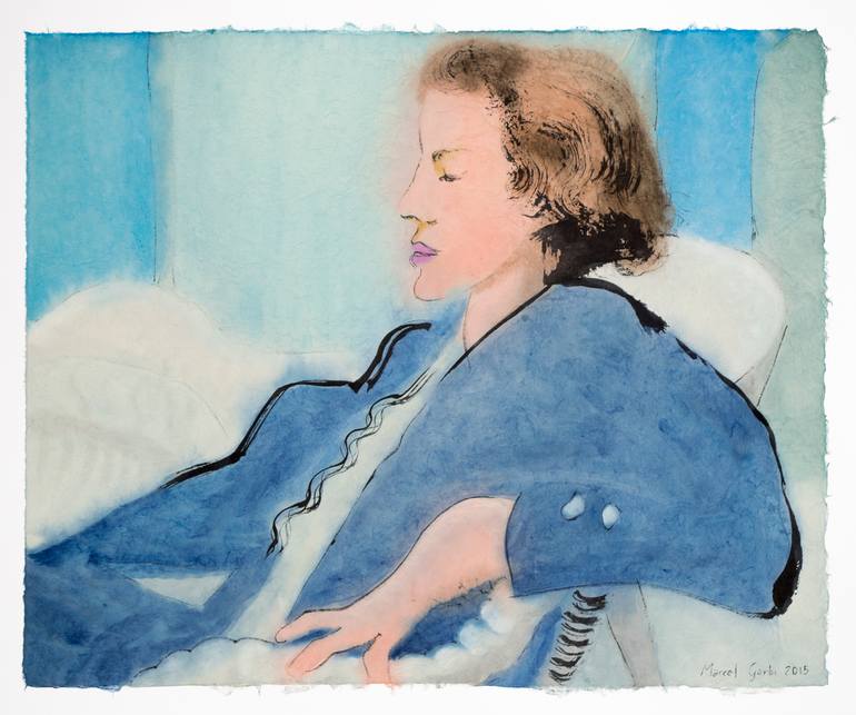 Original Modern Portrait Paintings by Marcel Garbi