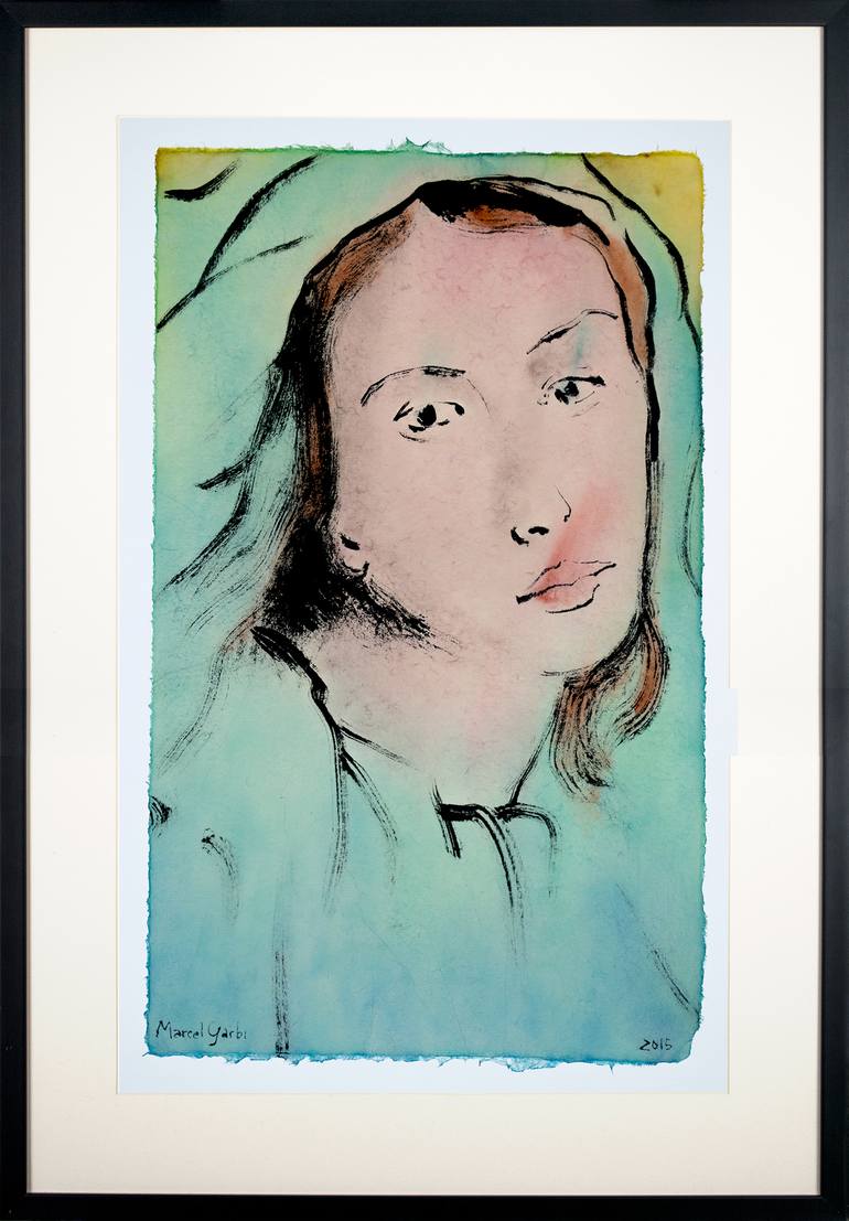 Original Portrait Painting by Marcel Garbi