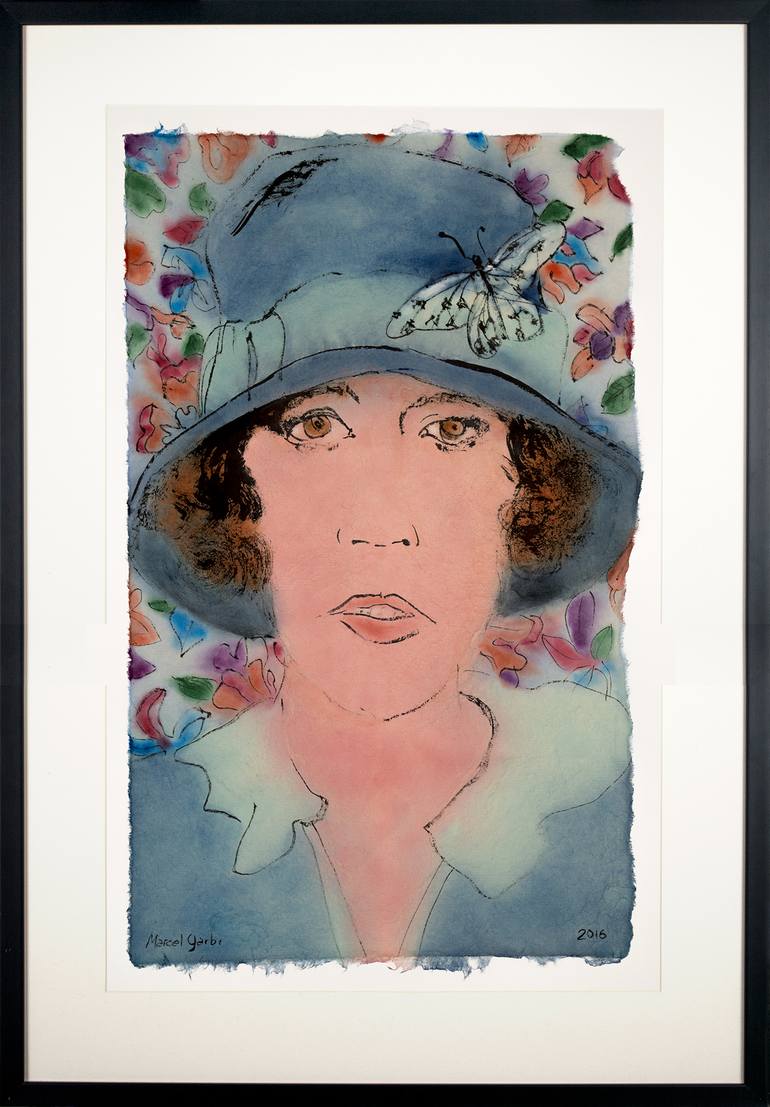 Original Modern Portrait Painting by Marcel Garbi