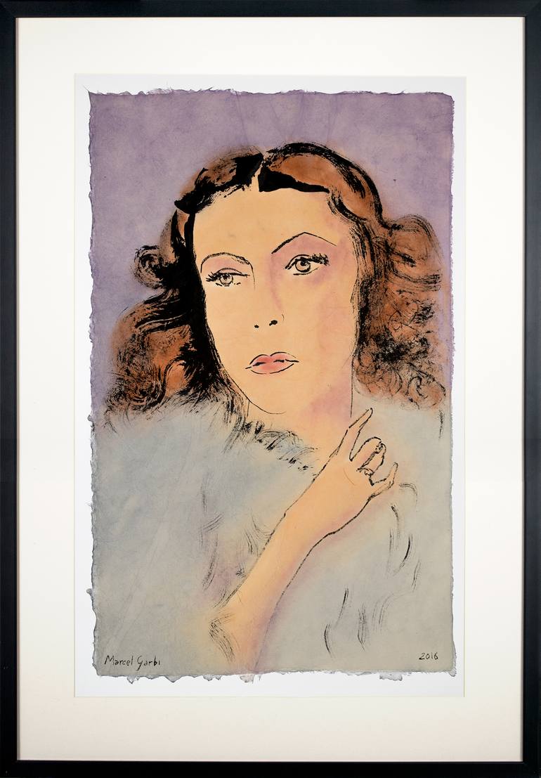 Original Fine Art Portrait Painting by Marcel Garbi