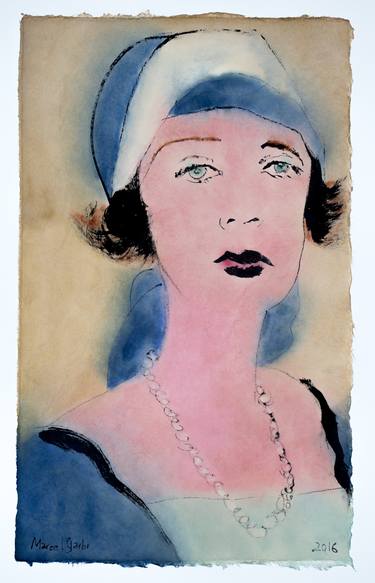 Original Illustration Portrait Paintings by Marcel Garbi