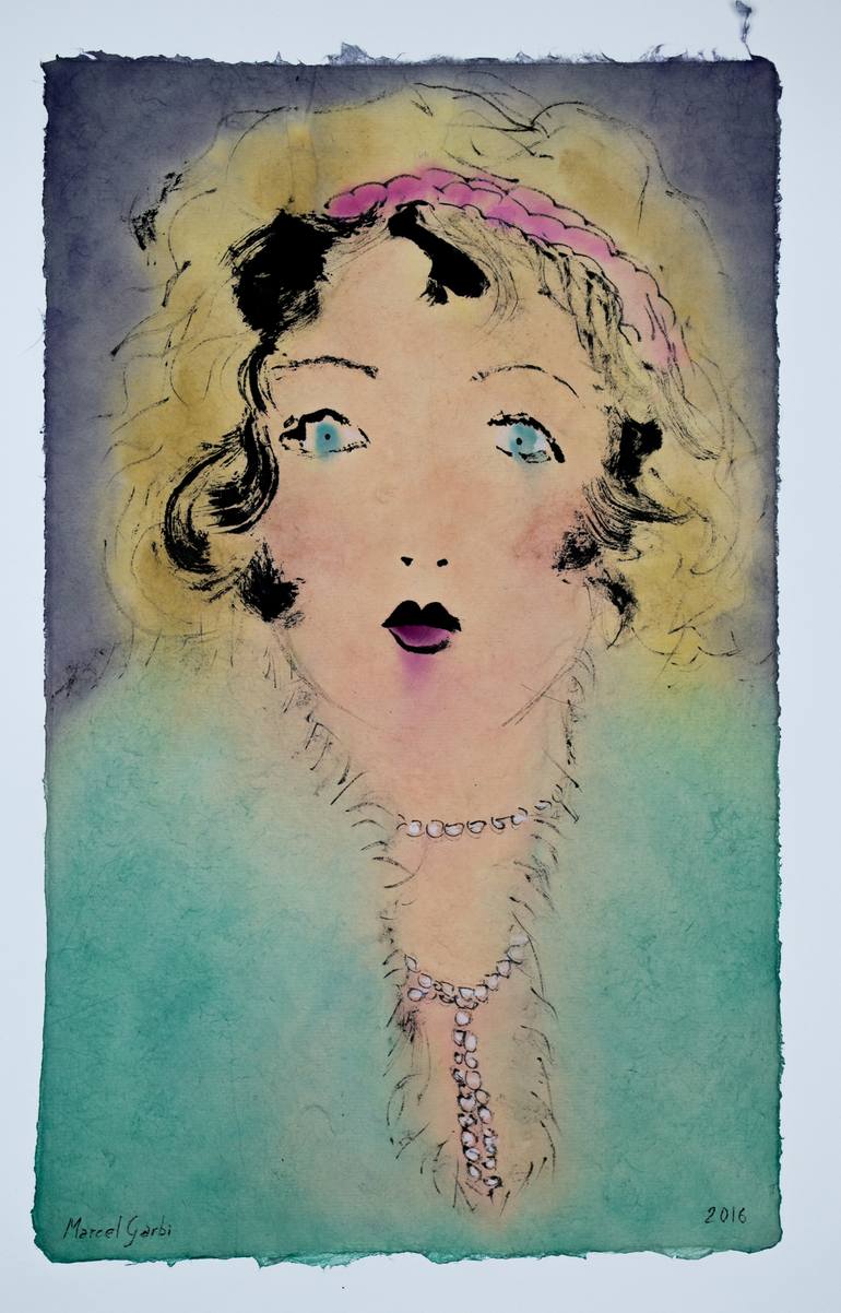 Original Fine Art Celebrity Paintings by Marcel Garbi