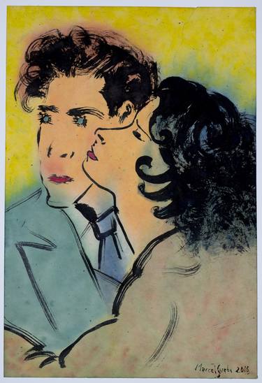 Original Fine Art Love Paintings by Marcel Garbi