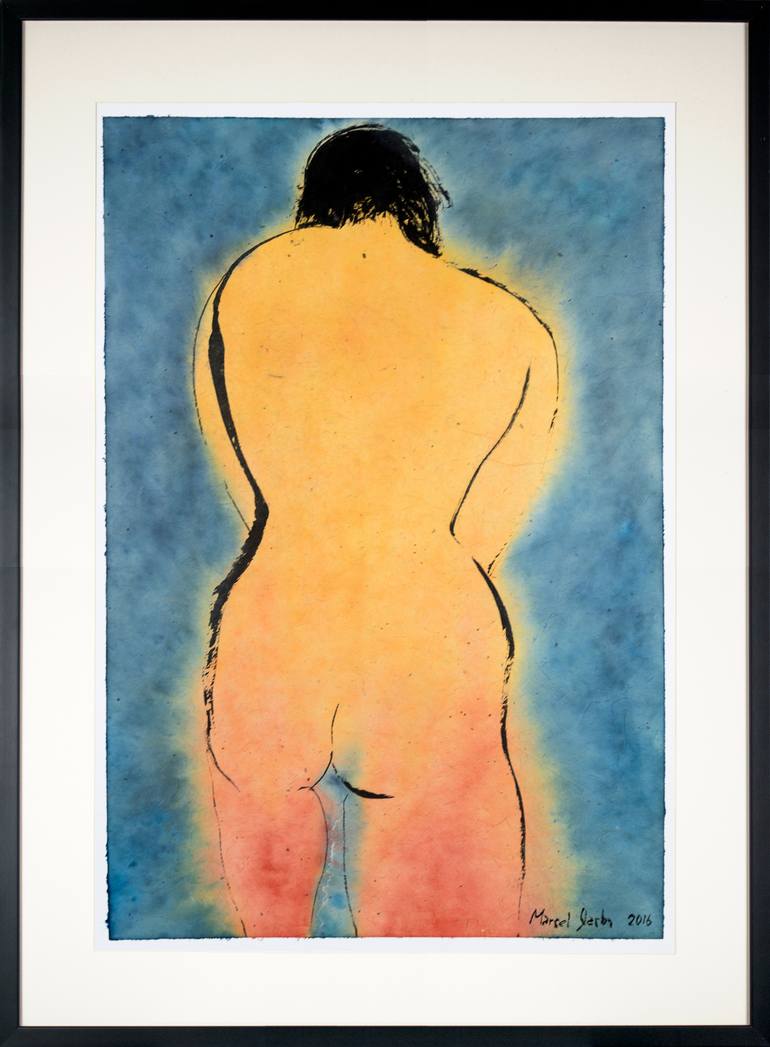 Original Illustration Erotic Painting by Marcel Garbi