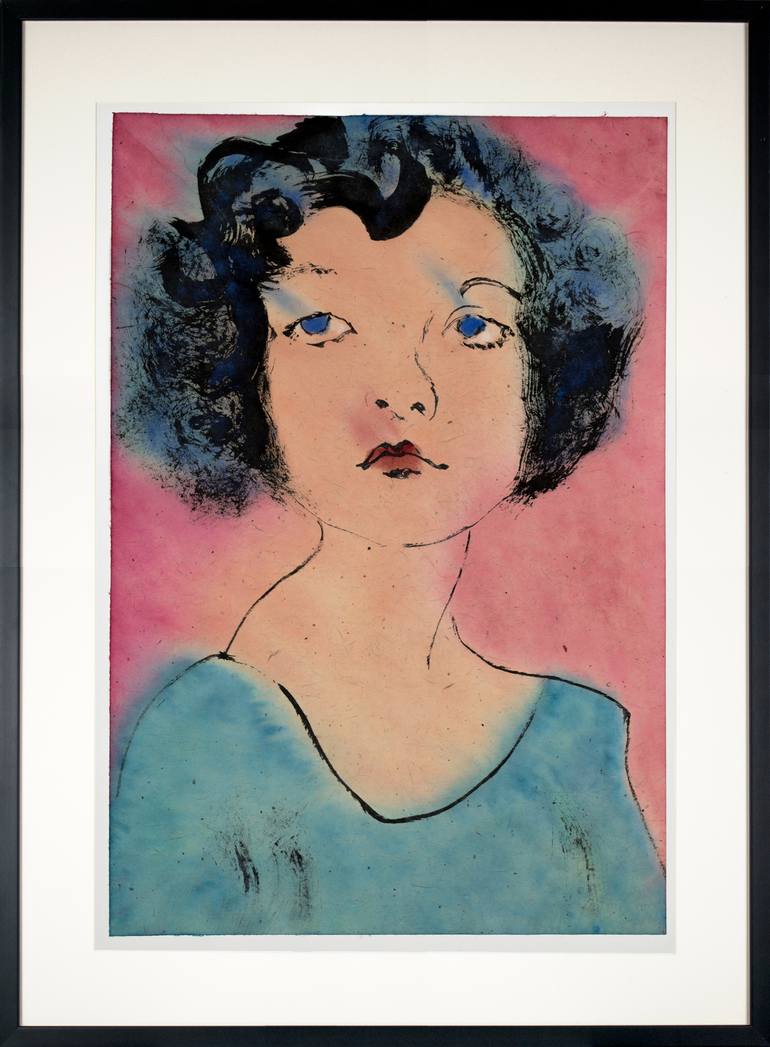 Original Fine Art Portrait Painting by Marcel Garbi