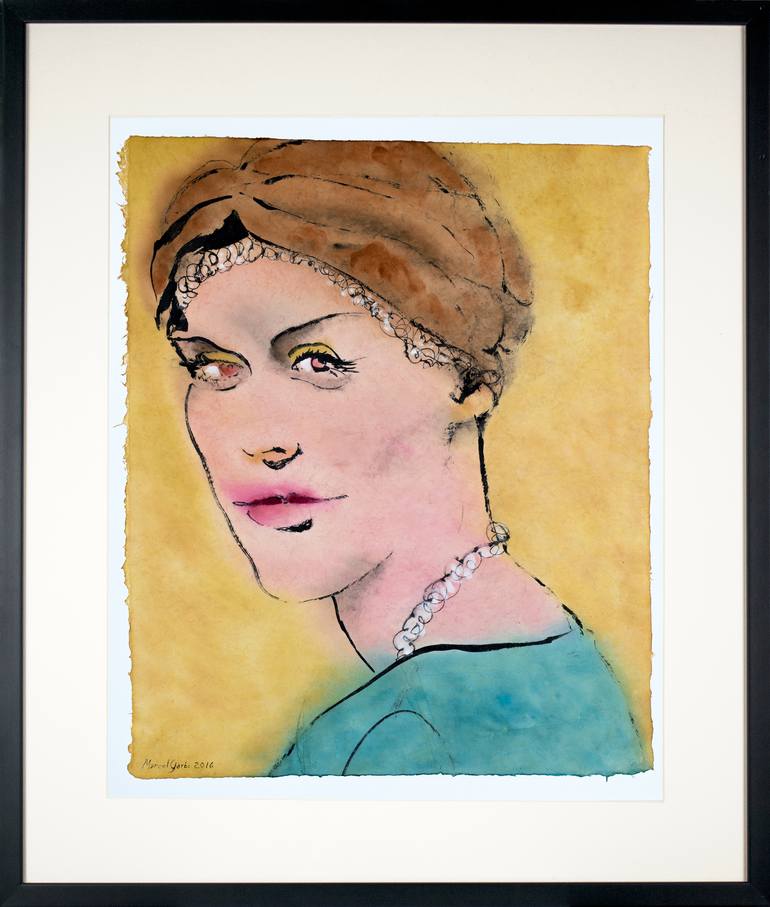 Original Fine Art Portrait Painting by Marcel Garbi