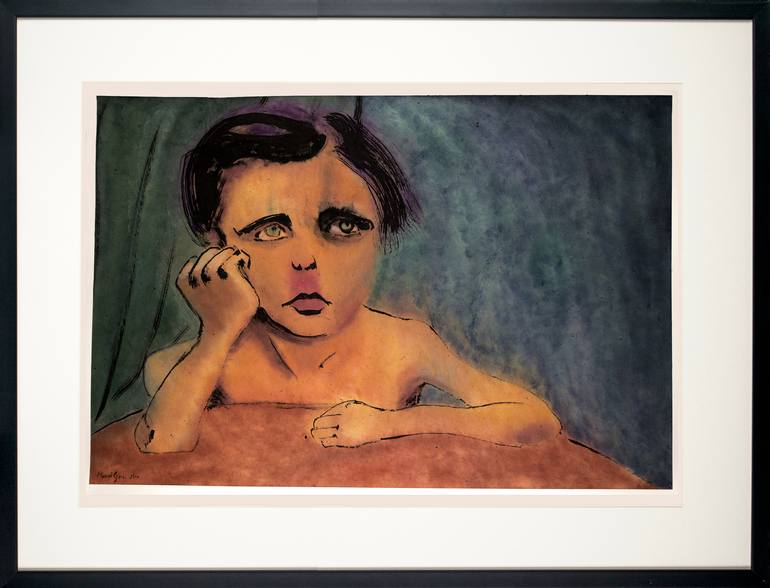 Original Fine Art Children Painting by Marcel Garbi