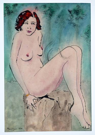 Original Fine Art Nude Paintings by Marcel Garbi